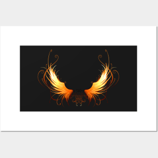 Fiery wings ( Phoenix wings ) Posters and Art